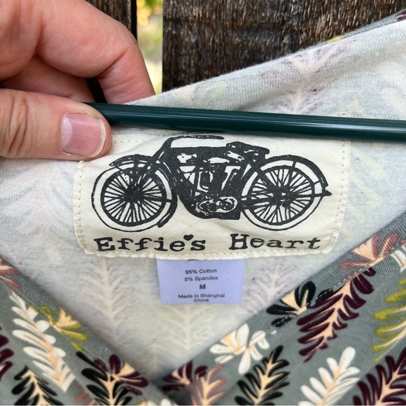 Effie’s Heart Sarah Longsleeve Leaf / Feston Dress in Sz M - Picture 3 of 11